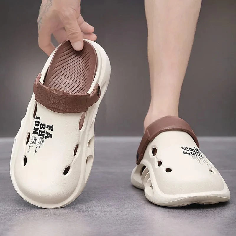 Sabots de plage homme pour pieds larges