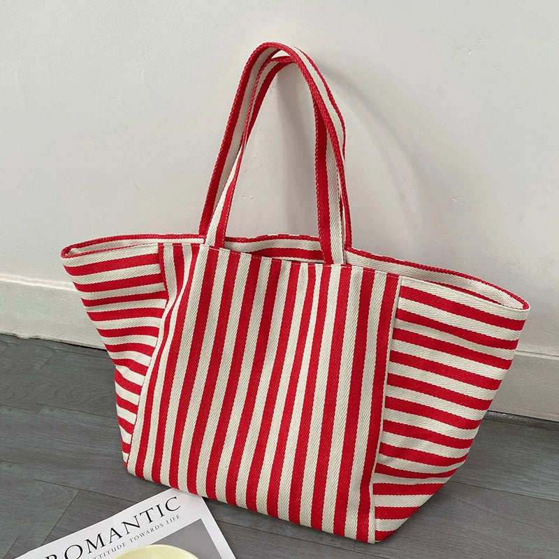 Sac de plage Ronda avec anses en cuir marron