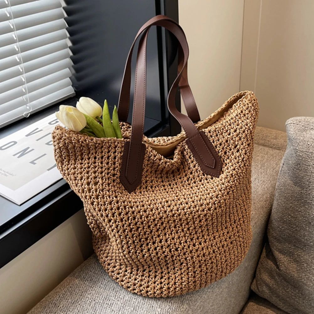 Accessoire de mode sac paille plage femme