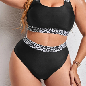 Maillot de Bain Grande Taille Noir Silhouette Chic