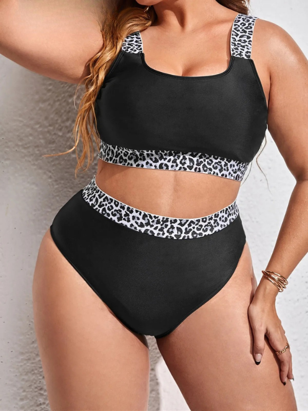 Maillot de Bain Grande Taille Noir Silhouette Chic